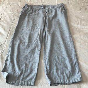 Linen blend pants
